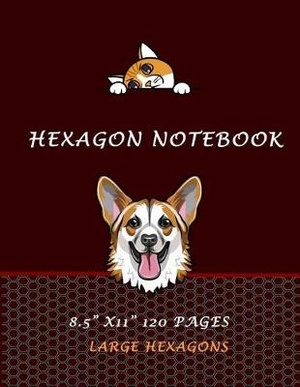 Hexagon Notebook 8.5 x 11 120 Pages Large Hexagons