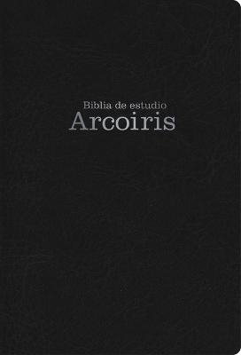 RVR 1960 Biblia de Estudio Arco Iris, Negro Símil Piel