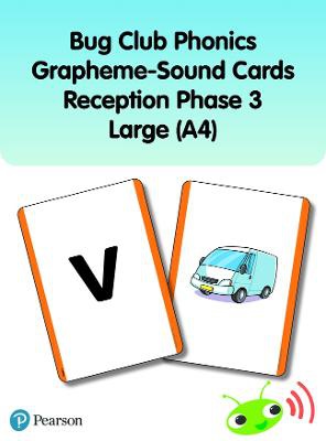 Bug Club Phonics Grapheme-Sound Cards Reception Phase 3 Large (A4)