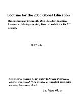 Doctrine For The 2050 Global Education