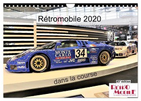 Rétromobile 2020 dans la course (Calendrier mural 2024 DIN A4 vertical), CALVENDO calendrier mensuel