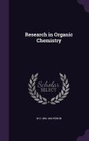 Research in Organic Chemistry