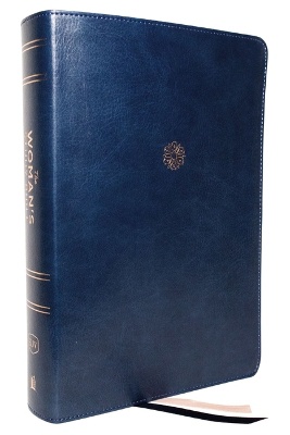 KJV, The Woman's Study Bible, Blue Leathersoft, Red Letter, Full-Color Edition, Comfort Print (Thumb Indexed)