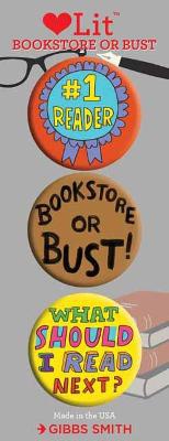 Bookstore or Bust 3 Badge Set