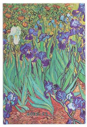 Van Gogh's Irises Mini Horizontal 18M 2022-2023 Agenda Paperblanks