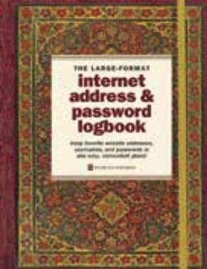Gilded Floral Internet Password Address & Logbook