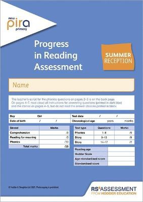 New PiRA Test R, Summer PK10 (Progress in Reading Assessment)
