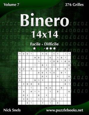 Binero 14x14 - Facile à Difficile - Volume 7 - 276 Grilles