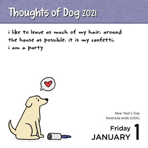 Thoughts Of Dog Day-to-day Kalender 2021