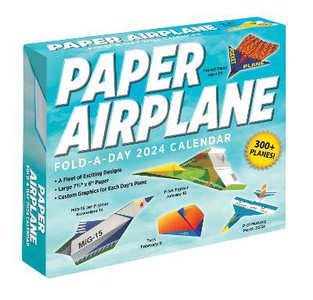 Paper Airplane Fold-a-Day Box Scheurkalender 2024