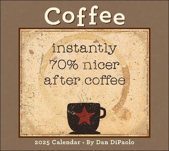 Coffee 2025 Deluxe Wall Calendar