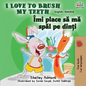I Love to Brush My Teeth (English Romanian Bilingual Book)