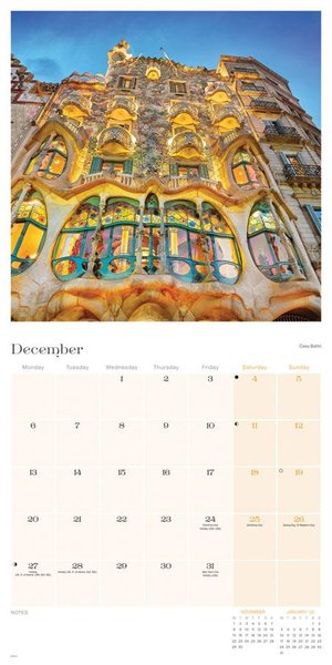 Antoni Gaudi Square Wall Calendar 2021