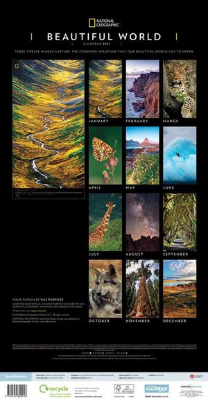 Beautiful World National Geographic Deluxe Kalender 2021