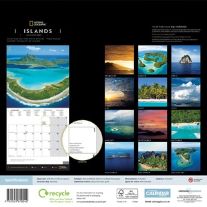 Islands - Eilanden National Geographic Kalender 2021