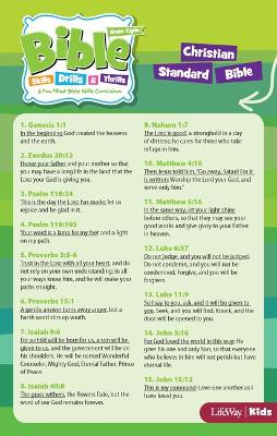 Bible Skills Drills and Thrills: Green Cycle - CSB Verse Cards (Package of 10)