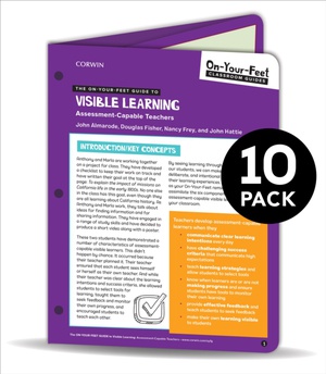 BUNDLE: Almarode: The On-Your-Feet Guide to Visible Learning: Assessment-Capable Teachers: 10 Pack