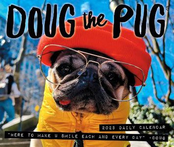 Doug the Pug 2025 6.2 X 5.4 Box Calendar-USA