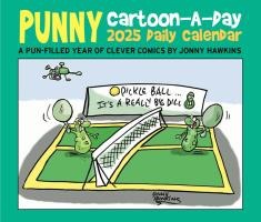 Punny Cartoon-A-Day by Jonny Hawkins 2025 6.2 X 5.4 Box Calendar