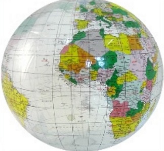 Globe 40 politiek transparante oceaan inflatable