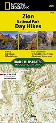 Zion National Park Day Hikes Map