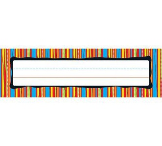 Colorful Stripes Name Plates