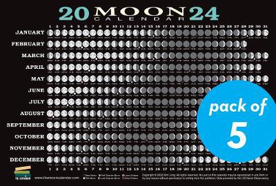 2024 Moon Calendar Card (5 pack)