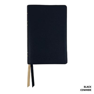 Legacy Standard Bible, Handy Size Paste-Down Black Cowhide Red Letter Indexed