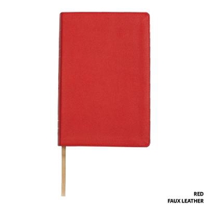 Legacy Standard Bible, Handy Size Paste-Down Red Faux Leather Red Letter Indexed