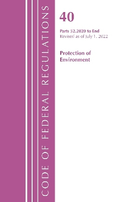 Code of Federal Regulations, Title 40 Protection of the Environment 52.2020-End of Part 52, Revised as of July 1, 2022