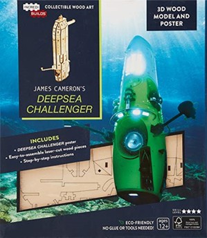 Incredibuilds: James Cameron's Deepsea Challenger 3D Wood Model and Poster