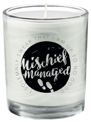 Harry Potter: Mischief Managed Glass Votive Candle