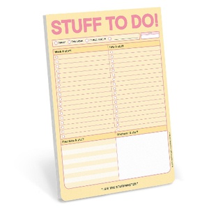 Knock Knock Stuff To Do Big & Sticky Notepads