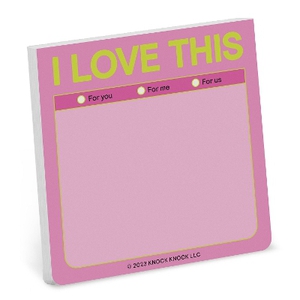 Knock Knock I Love This Sticky Note (Pastel)