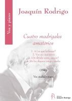 Cuatro Madrigales Amatorios for Medium Voice and Piano