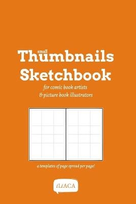 Small Thumbnails Sketchbook - 4 templates of page spread per page!