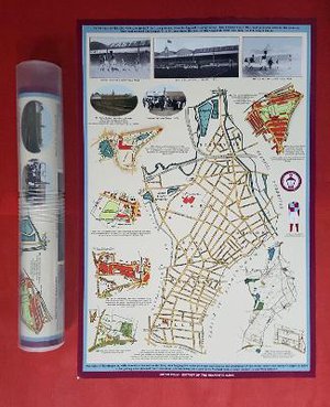 Aston Villa History of The Beautiful Name - Illustrated Old Maps Presenting The Clubs Early History - Supplied in A Clear Two Part Screw Presentation Tube - Print Size 61cm x 41cm
