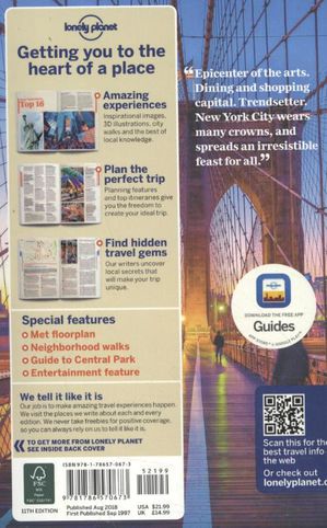 New York city 11 guide + map