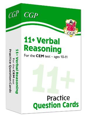 11+ CEM Verbal Reasoning Revision Question Cards - Ages 10-11