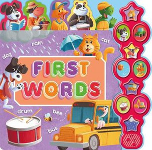First Words: Interactive Children's Sound Book with 10 Buttons