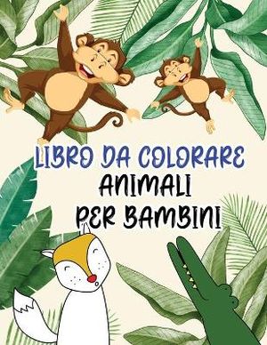 Libro da colorare animali per bambini
