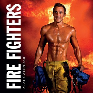 Fire Fighters 2024 Square Wall Calendar