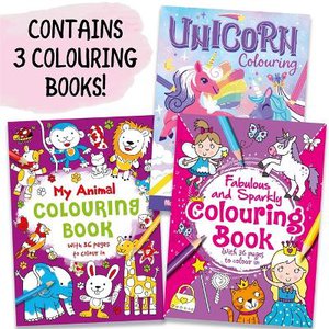 Three Amazing Colouring Books