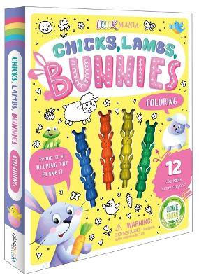 Chicks, Lambs, Bunnies Coloring Set