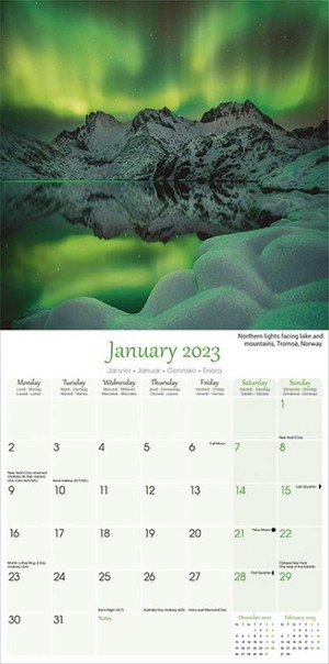 Northern Lights - Aurora Borealis Kalender 2023