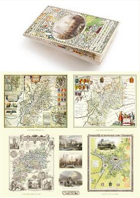 Gloucestershire 1611 – 1836 – Fold Up Map that features a collection of Four Historic Maps, John Speed’s County Map 1611, Johan Blaeu’s County Map of 1648, Thomas Moules County Map of 1836 and a Plan of Gloucester 1805 by Cole and Roper. The maps also feature three historic views of Gloucester from the 1840’s.