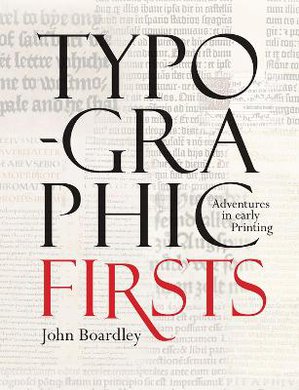 Typographic Firsts