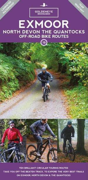 Exmoor, North Devon & the Quantocks Off-Road Bike Routes Map