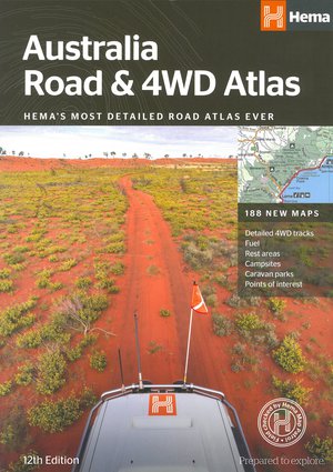 Australië Road & 4WD atlas spir.