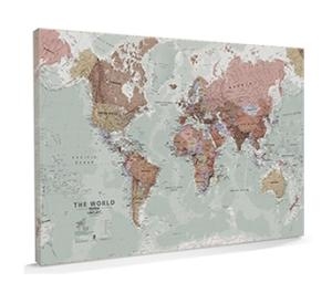 Maps International World Map Executive Large Canvas